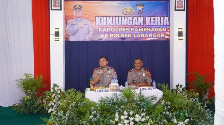 Potret Kunker Kapolres Pamekasan ke Polsek Jajaran