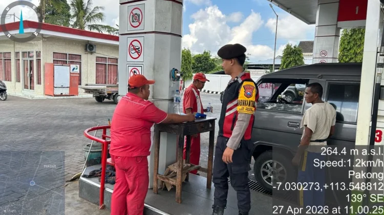 Polsek Jajaran Polres Pamekasan Intensifkan Patroli dan Pengawasan SPBU
