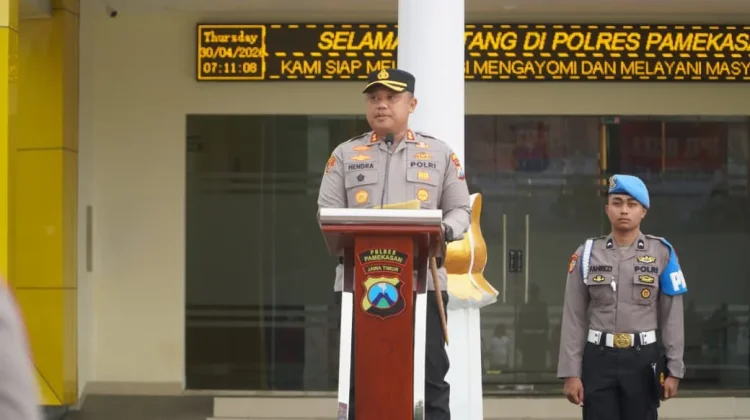 Apel Gelar Pasukan Sabuk Kamtibmas Polres Pamekasan