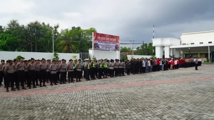 Apel Gelar Pasukan Sabuk Kamtibmas Polres Pamekasan