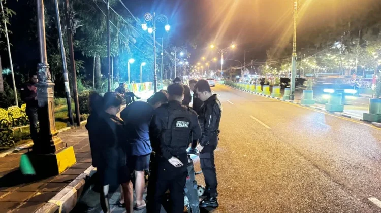 Polres Pamekasan Amankan Belasan Sepeda Motor Knalpot Brong
