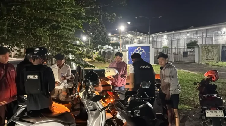 Polres Pamekasan Amankan Belasan Sepeda Motor Knalpot Brong