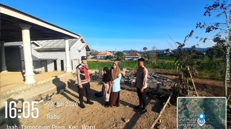 Kebakaran Hanguskan Bangunan Musala di Pamekasan