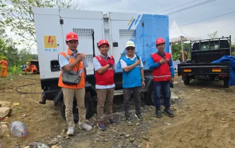 Kawal Listrik saat Peresmian Instruksi Presiden Jalan Daerah
