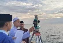 Mendung Warnai Pemantauan Hilal di Pelabuhan Taddan Sampang