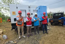 Kawal Listrik saat Peresmian Instruksi Presiden Jalan Daerah