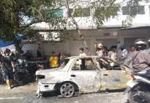 Mobil Terbakar di Pasar Keppo Pamekasan, Arus Lalu Lintas Sempat Terhambat