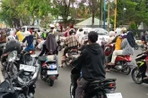 Suasana Lalu Lintas di Pamekasan jelang Buka Puasa
