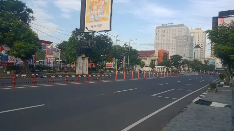 H-2 Lebaran, Jalan Protokol Semarang Tampak Lengang di Jam Sibuk