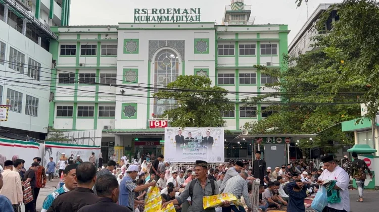 Momen Warga Muhammadiyah Jalankan Salat Idulfitri di RS Roemani Semarang