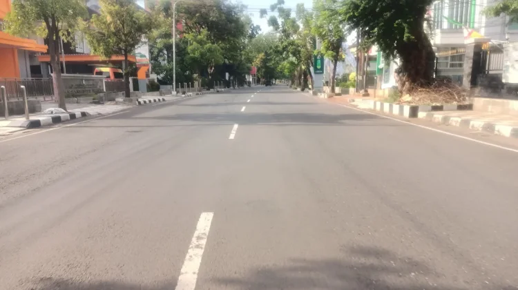 H-1 Lebaran, Sejumlah Ruas Jalan di Kota Semarang Tampak Sepi