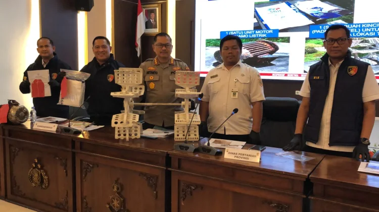 Polda Jateng Ungkap Kasus Alih Fungsi Sawah Jadi Tambak Udang di Batang