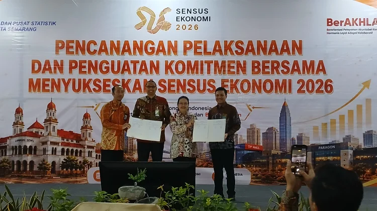 BPS Kota Semarang Canangkan Pelaksanaan Sensus Ekonomi 2026