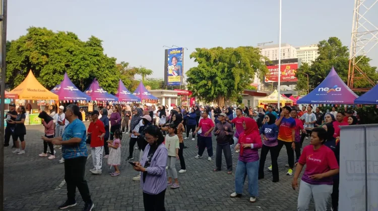 Senam Bersama Awali Debar Final Pesta Bola Dunia 2026 RRI Semarang