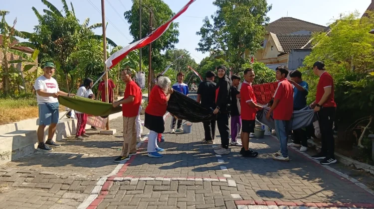 Semarak Jalan Sehat dan Lomba HUT ke-81 RI di Kampung Pancasila Mangunharjo