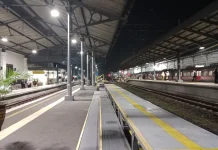 KAI Commuter Line Jebres Solo Terpantau Lengang