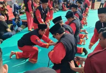 Lapangan Pancasila Simpanglima Semarang menjadi Lautan Merah