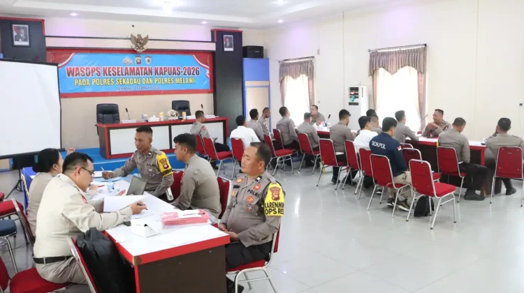 Satgas Keselamatan Kapuas Polres Melawi Ikuti Wasops di Sekadau