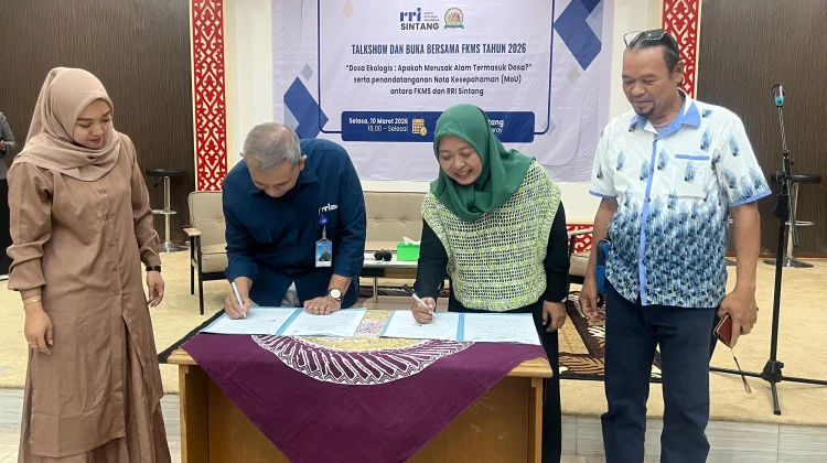 FKMS Sintang Tandatangani MoU dengan RRI Sintang