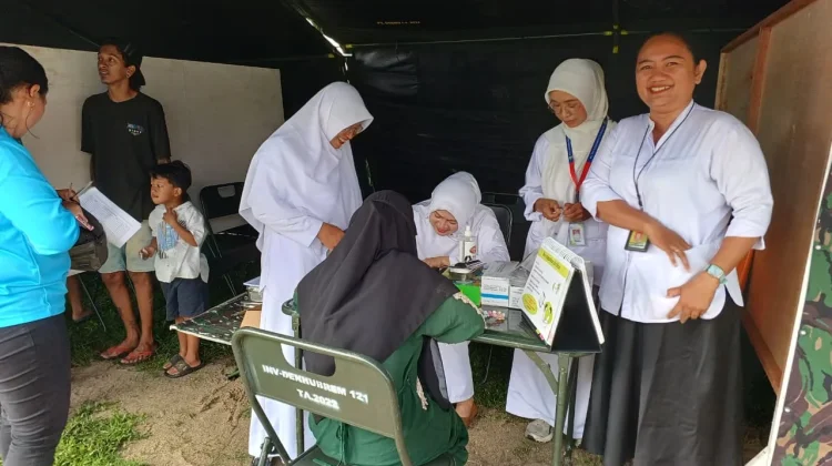 Pelayanan KB Gratis Moment Penutupan TMMD ke-127 Kodim Sintang