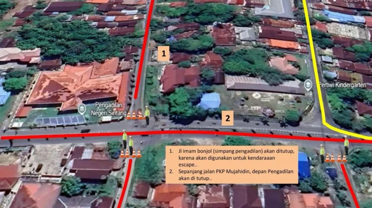 Aksi Massa PT Linggajati, Lalu Lintas di Sintang Dialihkan