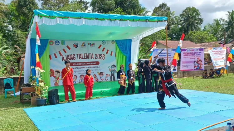 Atraksi Pencak Silat Meriahkan Pembukaan Ajang Talenta 2026 Binjai Hulu