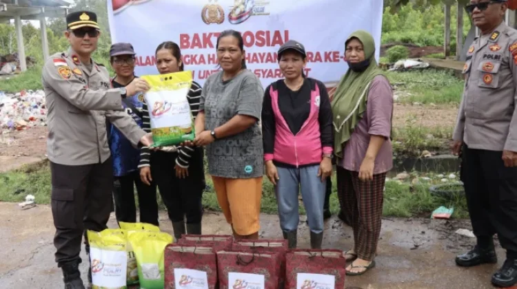 Polres Kapuas Hulu Menggelar Baksos HUT Bhayangkara ke-80