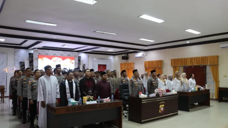 Polres Melawi Gelar Doa Bersama Lintas Agama sebagai Wujud Menjaga Toleransi