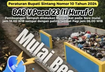 DLH Sintang Gelar Sosialisasi dan Penertiban Jam Buang Sampah