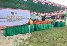 Semarak Penutupan TMMD 127 Kodim Sintang, 500 Paket Sembako Dijual Murah