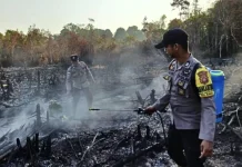 Polsek Badau Cek Hotspot di Desa Janting