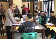 Verifikasi Seleksi Penerimaan Polri tahun 2026 di Polres Kapuas Hulu