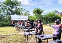 Polres Kapuas Hulu Gelar Lomba Latihan Menembak Kelompok II