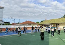 PA Sintang Gelar Senam Bersama Mitra Kerja