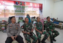 HUT ke-68 Kodam XII/Tanjungpura Korem 121/Abw Gelar Donor Darah