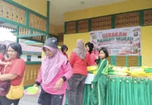 Semarakan HUT ke-81 RI Polsek Bunut Hilir dan Bhayangkari Gelar GPM