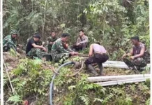 TNI-Polri Bangun Sumur Bor Antisipasi Karhutla di TNDS