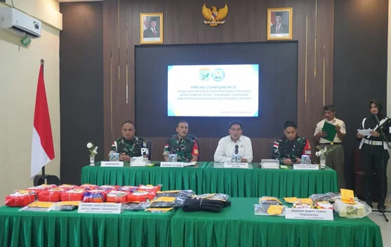 Satgas TNI di Perbatasan RI -Malaysia Berhasil Ungkap Penyelundupan Narkoba