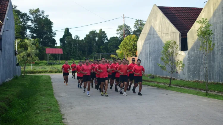 usai Lebaran, Prajurit Petarung Denmako Pasmar 3 Kembali Pacu Ketahanan Fisik