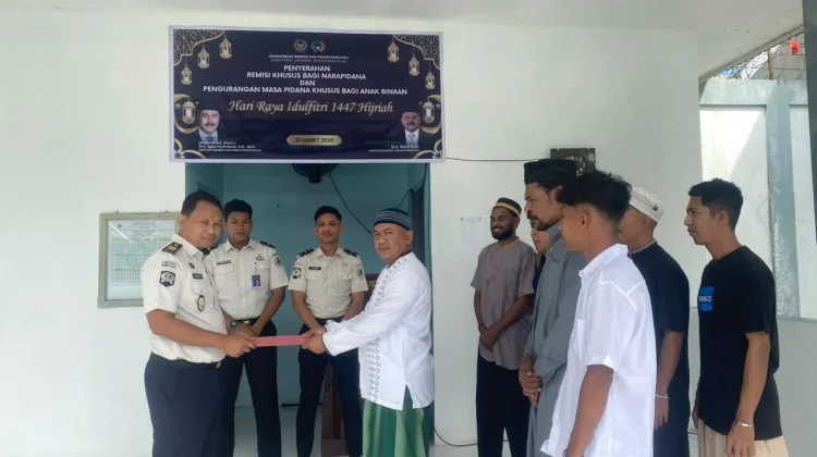 Sembilan Warga Binaan Lapas Kelas III Teminabuan Dapat Remisi Khusus