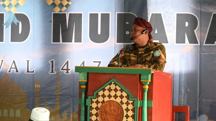 Prajurit Pasmar 3 Hidupkan Spirit Idulfitri 1447 H di Afrika