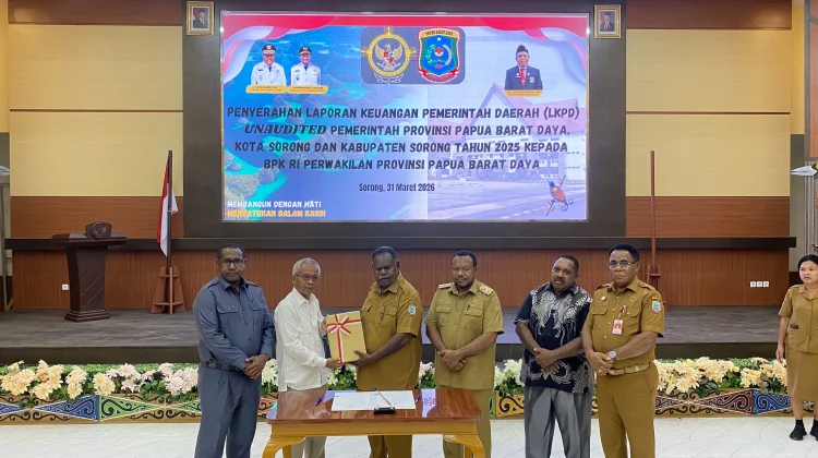 Penyerahan LKPD Pemprov Papua Barat Daya ke BPK