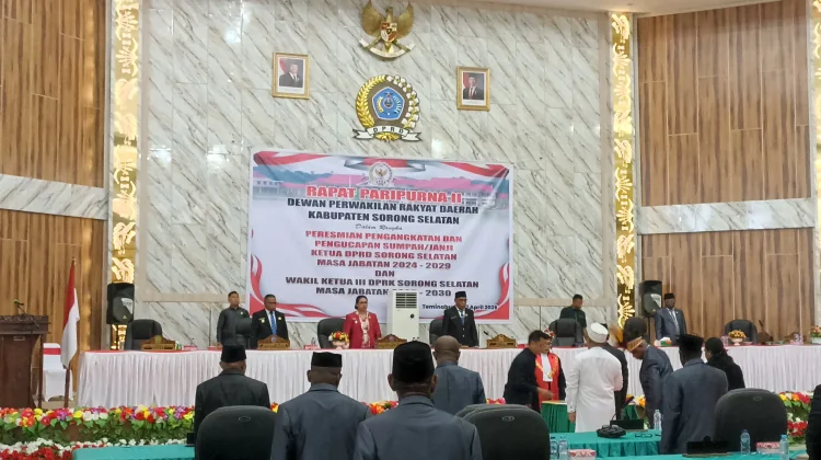 Rapat Paripurna II DPRD Kabupaten Sorong Selatan