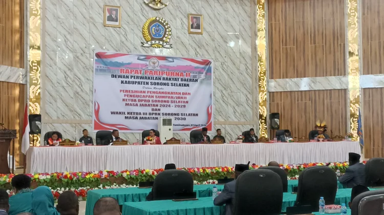Rapat Paripurna II DPRD Kabupaten Sorong Selatan