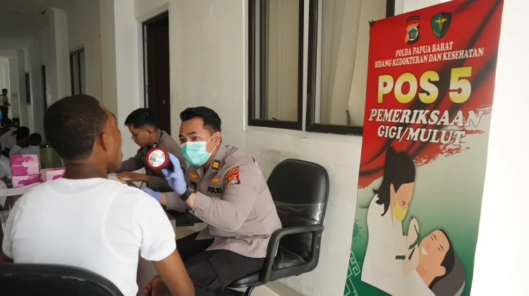 Polda Papua Barat Gelar Rikes, 57 Catar Akpol Ikuti Pemeriksaan Kesehatan