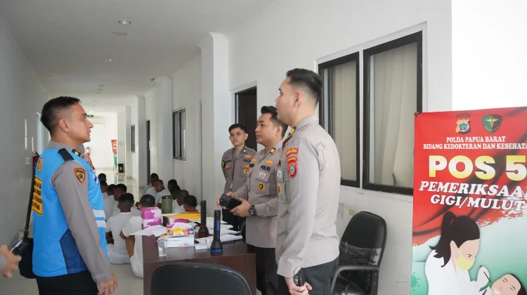 Polda Papua Barat Gelar Rikes, 57 Catar Akpol Ikuti Pemeriksaan Kesehatan