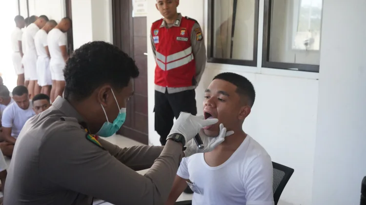 Polda Papua Barat Gelar Rikes, 57 Catar Akpol Ikuti Pemeriksaan Kesehatan