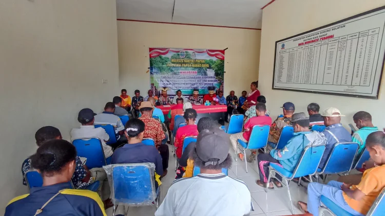 MRP Papua Barat Daya Fasilitasi Penyampaian Aspirasi Masyarakat Kais Darat