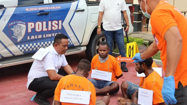 Polda PBD Gelar Rekonstruksi Kasus Pembunuhan Berencana di Tambrauw