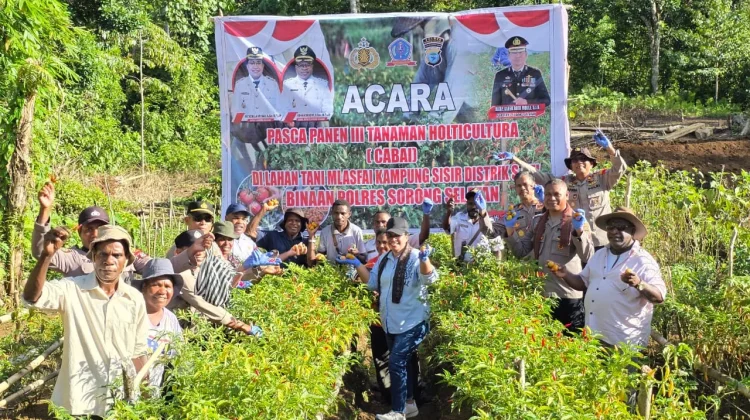 Polres Sorong Selatan Berhasil Berdayakan Masyarakat Petani